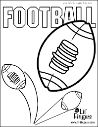 The spruce / miguel co these thanksgiving coloring pages can be printed off in minutes, making them a quick activ. Football Coloring Pages For Kids