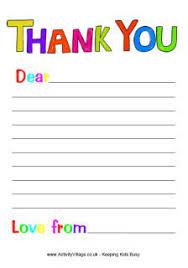 Thank you cards from zazzle. Free Thank You Writing Paper For Kids Pinned By Apples And Apps Ow Ly Azfih Letter Template For Kids Thank You Writing Writing Paper Template