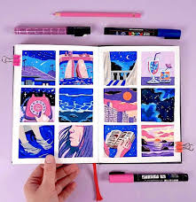 Posca Drawing Sketch Book Marker Art Art