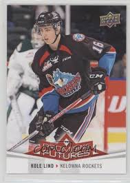 Find kole lind stats, teams, height, weight, position: 2017 18 Upper Deck Chl Promising Futures Pf3 Kole Lind