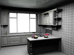 classic u kitchen design 3d model cadnav