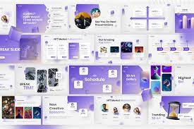 Retron Nft Modern Powerpoint Template Templatemonster