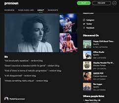 Check out some successful artist bio samples online; Amusing Spotify Bios Dump Album On Imgur