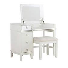 The metal top vanity set mixes traditional style with transitional design. Makeup Vanity Sets Bed Bath Beyond