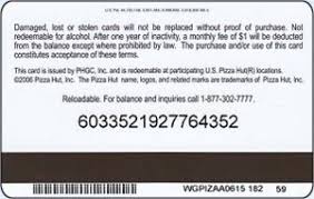 You can buy them from our huts and even in shops and supermarkets. Gift Card Half Pizza 20 Pizza Hut United States Of America Pizza Hut Col Us Pizzahut 005a