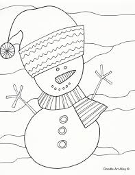 This is from my art journal. Winter Coloring Pages Doodle Art Alley