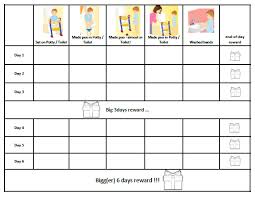 Potty Training Reward Chart Free Templates