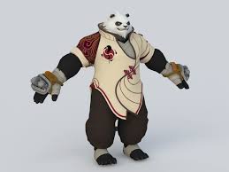 Panda Warrior 3d Model 3ds Max Files Free Download Modeling 42273 On Cadnav 3d Model Warrior Cg Artwork