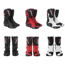 Details About Motorcycle Boots Street Bike Racing Black Red White Size Us 7 8 9 9 5 10 5 11