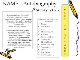 In spanish, it means too many letters. Name Autobiography Asi Soy Yo Ppt Video Online Download