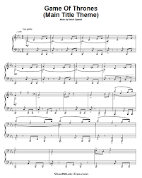 Check spelling or type a new query. Game Of Thrones Sheet Music Pdf Piano Sheetmusic Free Com