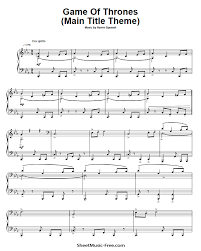 I do not personally know him. Game Of Thrones Sheet Music Pdf Piano Sheetmusic Free Com