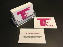 Painting business cards 23 free premium designs download. T S Face Painting Business Cards T S Face Painting