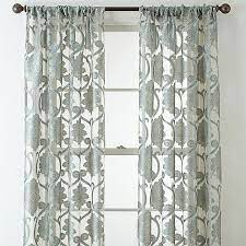 Jcpenney Home Belgravia Rod Pocket Sheer Curtain Panel One Size Blue Panel Curtains Sheer Curtain Panels Curtains And Draperies