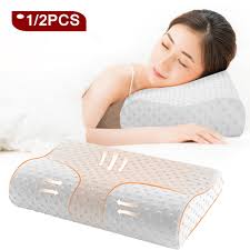Are offered in various shapes such as rectangles, squares, and other unique ones. Urijk 1 2pcs Memory Foam Pillow Orthopedic Pillow Massage For Sleeping Neck Pain Relief Cervical Bamboo Bed Pillows Buy At The Price Of 6 77 In Aliexpress Com Imall Com