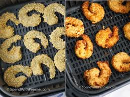 Working in batches of enough shrimp to sit in the air fryer basket with plenty of space around each one, coat the shrimp: Crispy Air Fryer Shrimp Use Fresh Or Frozen Shrimp Spend With Pennies