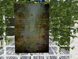 This in the garden hymn sheet on wood, makes the perfect wall decor item for individuals that love classic, vintage art. Second Life Marketplace In The Garden Hymn Wall Hanging