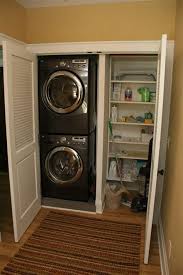 Because, if you want than stack these washer and dryer bosch washer dryer solves problem with its ideal size, only 23.5 x 24.2 x 33.2 inches. 35 Basement Laundry Room Ideas On Decorating Makeovers And Flooring A Basement Laundry Room Laundry Room Closet Laundry Room Storage Laundry Room Storage Shelves