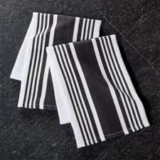 Black And White Dish Towels Cuisine Stripe Black Dish Towels Set Of 2 Reviews Crate And Barrel Dish Towels Blue Dishes White Dinnerware