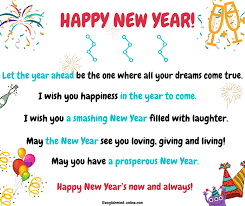 Happy New Year Greetings And Wishes In English Other Ways To Say I Wish You Happiness Happy New Year