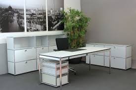 Contemporary office deskcomputer workstationl shaped deskoffice deskstable deskoffice interiorsfurniture ideasremodelingsurface. Usm Haller Desk Synthetic Resin White 200 X 75 Cm Desks Usm Haller Design Classics English