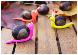 Kastanienschnecke Crafts For Kids Art For Kids Arts And Crafts For Kids