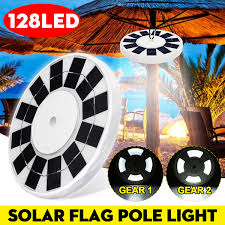 Nature power 22015 solar powered flag light 4.9 9. Solar Powered Flag Pole Flagpole Light 128 Led Waterproof Ip55 Automatic Night Light 2 Modes White Umbrella Ceiling Lights Tent Street Lighting Outdoor Lamp Buy Online At Best Prices In Pakistan Daraz Pk