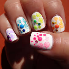 Candy Nail Art Bundle Monster Stamp Bm02 With Stud And Crystal Details Nailart Stamping Nail Art Spring Nail Art Nails