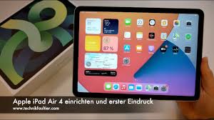 Ipad 5 wird aller voraussicht nach dünner und leichter als sein vorgänger sein. Apple Ipad Air 4 Einrichten Und Erster Eindruck Youtube