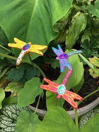 Mermaids Palmtrees And Frog Garden Stakes Garden Etsy Frog Garden Stake Garden Stakes Garden Markers