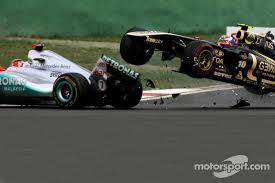 Michael Schumacher Mercedes Gp And Vitaly Petrov Lotus Renalut F1 Team Accident At Turn 3 At Korean Gp Formula 1 Ph Mercedes Gp Michael Schumacher Mercedes