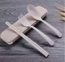 Kodenya barang ini yaitu ct446. Jual Set Sendok Garpu Sumpit Bahan Jerami Set 3in1 Terbaru Juni 2021 Blibli