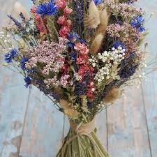 Cornflower Carnival Dried Flower Wedding Bouquet Etsy Wildflower Wedding Bouquet Flower Bouquet Wedding Flower Company
