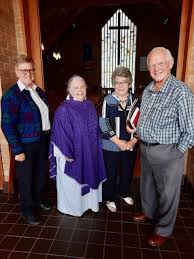 Celebrating the 27th anniversary of her ordination to the priesthood  recently was the Reverend Robin Lewis-Quinn. Robin has been a part-time  locum priest at St Bartholomew's for the past four months. She