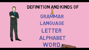 A letter is a segmental symbol of a phonemic writing system. Definition And Kinds Of Grammar Language Letter Alphabet Word English Grammar Youtube