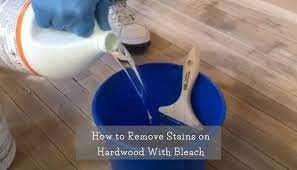 Chlorine bleach can irritate skin and mucous membranes, so wear gloves and goggles. Removing Stains From Hardwood Floors With Bleach Floor Techie