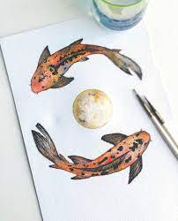 Art Artist Fish Watercolor Color Colour Painting Paint Draw Drawing Being A Fish Out Of Water Is Tou Colorful Drawings Abstract Art Painting Drawings