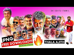 Thala Ajith Painting Images Png Free Download Sk Editz Tamil Youtube