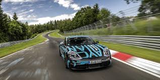 Porsche Might Be Sitting On A Faster Taycan Nurburgring Lap Time Porsche Taycan Porsche Electric Sports Car
