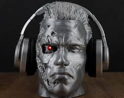 Back to School,terminator Headphone Holder, Handmade Terminatör,  Eco-friendly PLA Design, Headphone Stand for Student.
