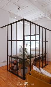 Diy Industrial Glass Wall The Sorry Girls In 2020 Glass Room Glass Room Divider Industrial Room
