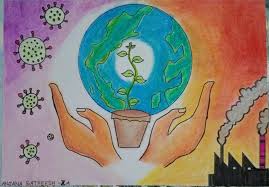 Mother earth drawing / how go draw mother earth with pastel color / earth drawing very easyhey guys if u like to watch my vedios so please like comments & sh. Drawing Save Mother Earth India Ncc