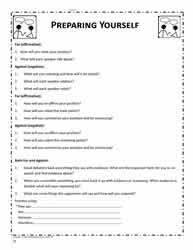 Debate Planning Worksheet Debate Topics Debate Worksheets