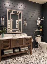 It will determine the appearance of a bathroom of any size, offering additional storage, countertop space, personality and a lot more. 35 Rustic Bathroom Vanity Ideas To Inspire Your Next Renovation Badezimmer Rustikal Modernes Bauernhaus Badezimmer Bauernhaus Badezimmer Dekor