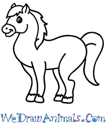 For more realistic tutorials, click here: How To Draw A Cartoon Horse