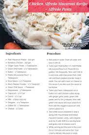 Chicken Alfredo Macaroni Recipe Alfredo Pasta Tastedrecipes Recipe Recipes Ingredients Recipes Chicken Alfredo Recipes