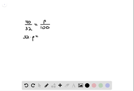 The next step is to multiply the decimal figure by the full amount. Solved Find Each Percent What Percent Of 32 Is 4