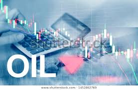 Oil Trend Down Candle Graph Chart Stock Photo Edit Now