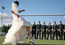 Soccer Themed Wedding Wedding Photo Fun With The Groomsmen Be Different Soccer Wedding Wedding Wedding Shots