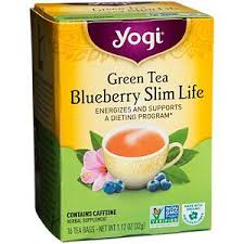Green Tea Blueberry Slim Life Tea 16 Bag By Yogi Tea At The Vitamin Shoppe Green Tea Kombucha Yogi Green Tea Yogi Tea